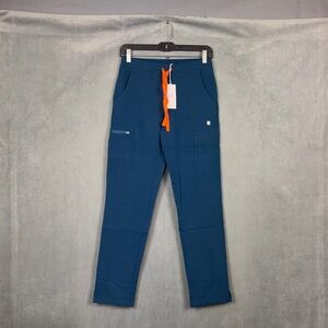 Figs Yola Skinny Scrub Pants Womens Size XS Deep Reef NWT